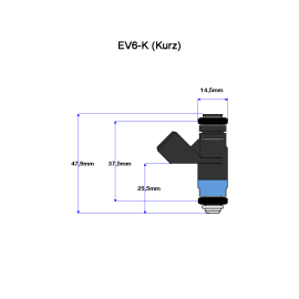 Siemens Deka 107962 Einspritzventil EV6 (kurz) 630ccm