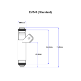 Bosch 0280155759 Einspritzventil EV6 315ccm - 5er Set
