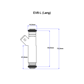 Bosch 0280155968 Einspritzventil EV6 440ccm - 4er Set