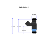 Siemens Deka 107962 Einspritzventil EV6 (kurz) 630ccm - 6er Set