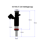 Bosch 0280158124 Einspritzventil EV14 380ccm - 4er Set