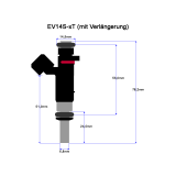 Bosch 0280158123 Einspritzventil EV14 625ccm