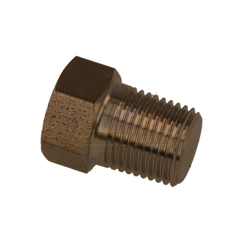 Riegler Schottverschraubung , M49x2 a., G 1 1/4 i., SW1 55, SW2 60, Messing