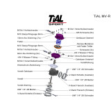 TiAL MV-R Wastegate 44mm MVR blau