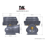 TiAL MV-R Wastegate 44mm MVR blau