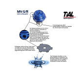 TiAL MV-R Wastegate 44mm MVR blau