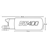 DeatschWerks DW400 Kraftstoffpumpe 410 Liter