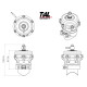 TiAL Q 50mm BOV Blow Off Ventil rot