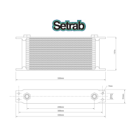 Setrab Ölkühler 10 Reihen ProLine STD 610
