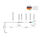 Abgastemperatursensor (gebogen)  / AGT-Sensor