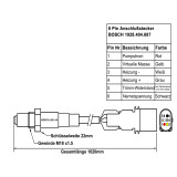 Bosch Breitband Lambdasonde 0258017025 LSU 4.9