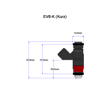 Siemens Deka A2C32624700 Einspritzventil EV6 (kurz) 875ccm