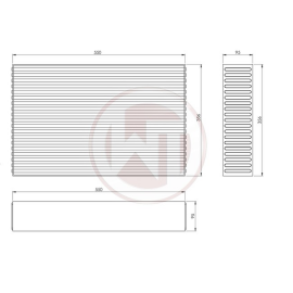 Wagner Competition Ladeluftkhler Netz 600x300x95
