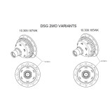 Wavetrac Differentialsperre 10.309.185WK VW DQ250-2WD Getriebe (20Z)