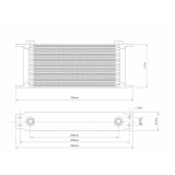 Mocal &Ouml;lk&uuml;hler 7 Reihen 330x53x51mm