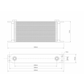 Mocal lkhler 10 Reihen 330x77x51mm